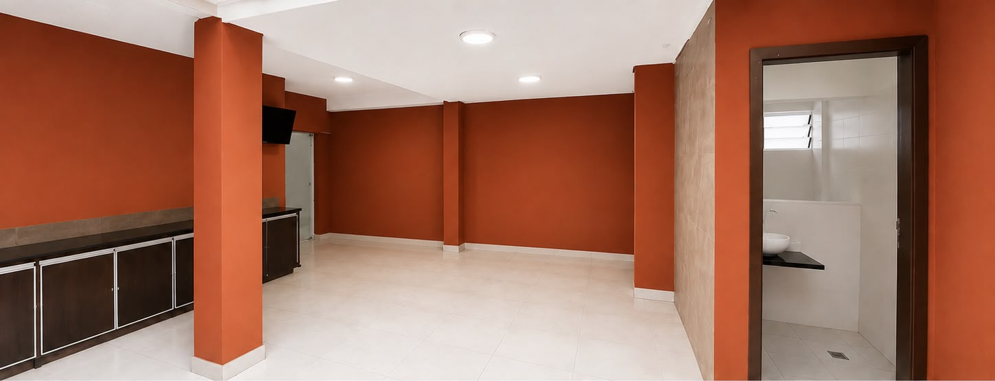 Área social con TV y baño